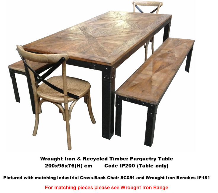 Wrought Iron Dining Table IP200 Megaria