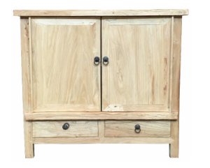 Chinese Antique Reproduction 2 Door 2 Drawer Cabinet M18