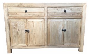Chinese Antique Reproduction 2 Drawer 4 Door Cabinet M04