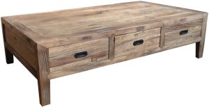 Recycled Elm 6 Drawer Coffee Table DL007