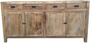 Recycled Elm 4 Drawer 4 Door Buffet DL008