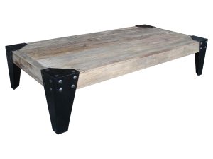 Recycled Elm and Iron Legs Coffee Table DL130/DL160