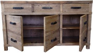 Recycled Elm 3 Door 3 Drawer Sideboard DL168