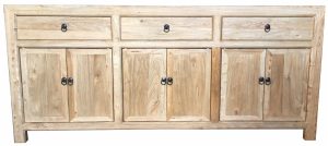 Chinese Antique Reproduction 3 Drawer 6 Door Cabinet M05
