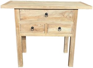 Chinese Antique Reproduction Hall Table with 3 Drawers M13