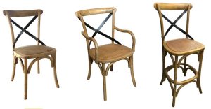 Industrial Crossback Chair Carver Barstool SC051 SC093 SC053