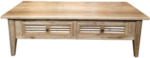 Oak Louvre Coffee Table XW130