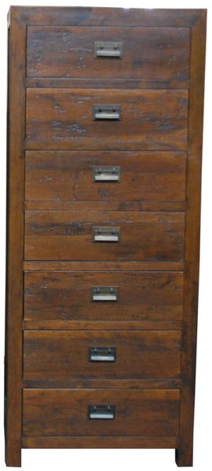 7 Drawer Oak Tallboy YY153
