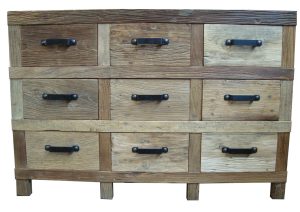 Recycled Elm 9 Drawer Sideboard DL053