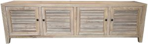 Recycled Elm Louvre 4-Door ETU DS019