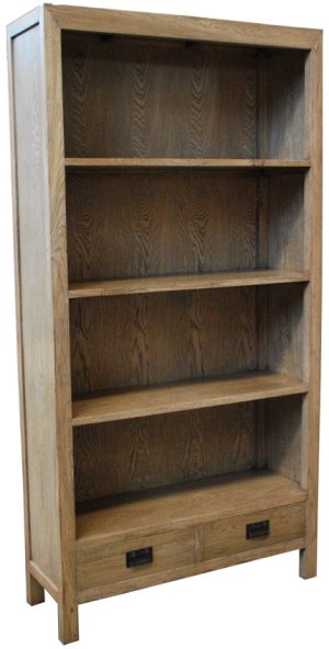 2 Drawer Oak Bookshelf YY155