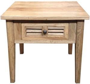 Oak Louvre Lamp Table XW055