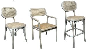 Grey Bahamas Chairs Stools XN1964 XN1965 XN1708