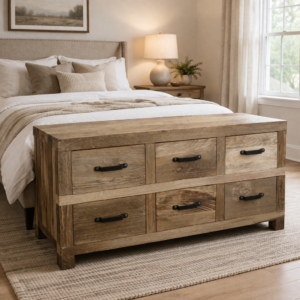 Recycled Elm 6 Drawer Sideboard DL006
