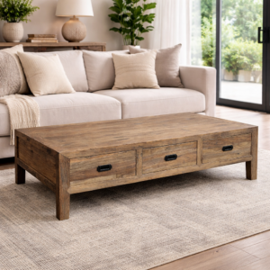 Recycled Elm 6 Drawer Coffee Table DL007