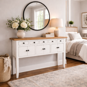 Rudolph Hall Table Natural/Black/White DL132