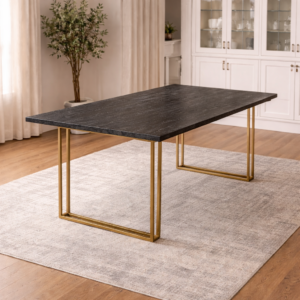 Tubetti Black & Gold Dining Table JG044
