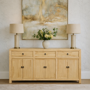 Chinese Antique Reproduction 3 Drawer 6 Door Cabinet M05