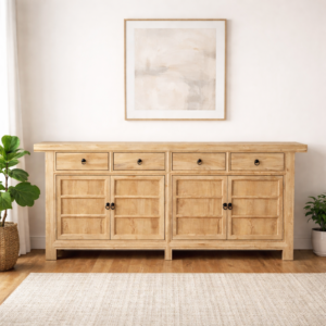 Chinese Antique Reproduction 4 Door 4 Drawer Sideboard M15