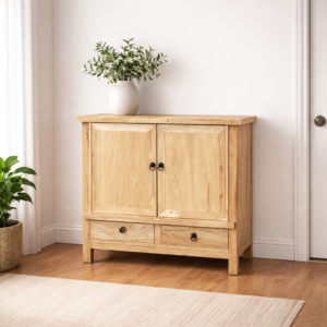 Chinese Antique Reproduction 2 Door 2 Drawer Cabinet M18