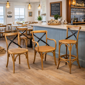 Industrial Crossback Chair Carver Barstool SC051 SC093 SC053