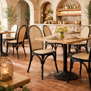 Tropez Chair Black/Natural XN1728