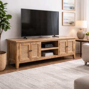 Oak Louvre Open Shelf ETUs XW014/XW018