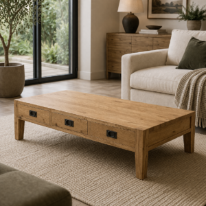 Oak 3-Drawer Coffee Table YY156