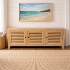 Recycled Elm Louvre 3-Door ETU DS016