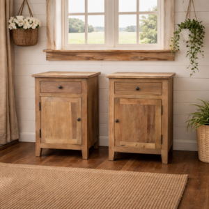 Recycled Elm Bedside Cabinet DL050