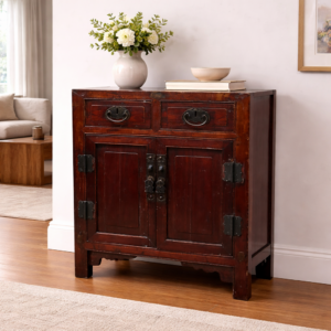 Reddish 2-Drawer 2-Door Cabinet A05