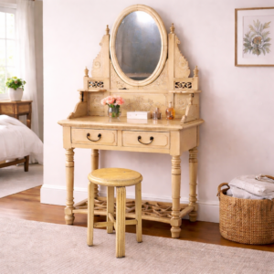 Vanity Table w/ Matching Stool A08