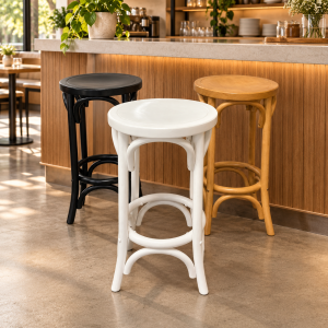 Timber Seat Breakfast Stools YY054